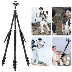 Ulanzi TT35 Carbon Fiber Yürüyüş Çubuğu Tripod Seti - 2
