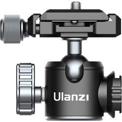 Ulanzi U-80L Arca Side Cold Shoe Ball Head Tripod Başlığı - 1