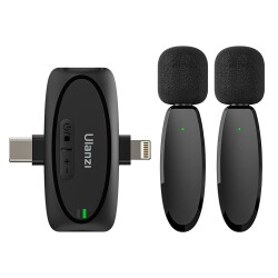 Ulanzi V6 3in1 Wireless Yaka Mikrofonu (Type-C/Lightning) - Ulanzi