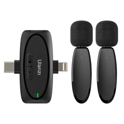 Ulanzi V6 3in1 Wireless Yaka Mikrofonu (Type-C/Lightning) - 1