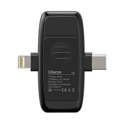 Ulanzi V6 3in1 Wireless Yaka Mikrofonu (Type-C/Lightning) - 4