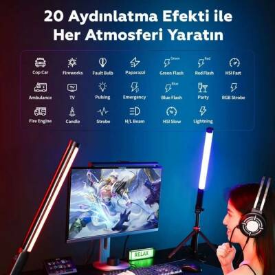 Ulanzi VL119 10W RGB Tüp Led Işık - Yeni Versiyon - 3