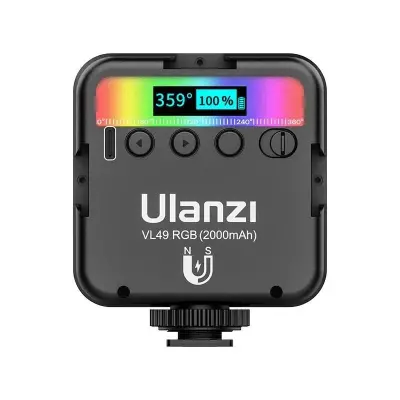 Ulanzi VL49 RGB Mini Vlogger Youtuber Manyetik LED Işık - 4