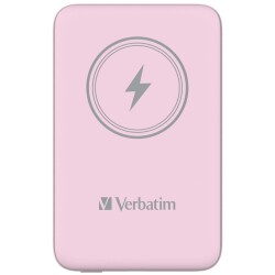 Verbatim 10000 Mah Manyetik Kablosuz (Magsafe)15W Powerbank 20 W PD Pembe Renk Kablo Dahil-(32248) - Verbatim