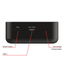 Verbatim 20000 Mah Manyetik Kablosuz (Magsafe) 15W Powerbank 35W PD Siyah Renk Kablo Dahil-(32223) - 4