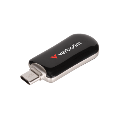 Verbatim 30224 Plectra 64GB USB-C Flash Bellek Siyah - 1