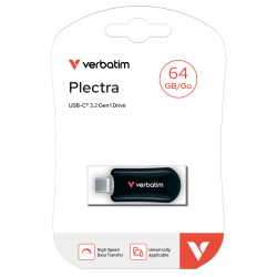 Verbatim 30224 Plectra 64GB USB-C Flash Bellek Siyah - Verbatim (1)