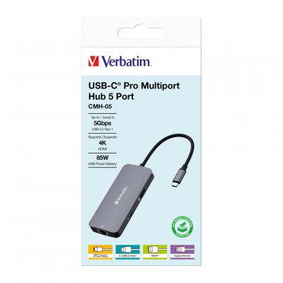 Verbatim 32150 5 Port Usb C Bağlantılı Çoklayıcı Hub - 4