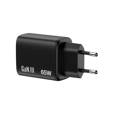 Verbatim Essentials GaN 65W Şarj Adaptörü 3-Port - Siyah (32352) - 2