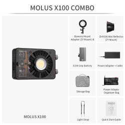 Zhiyun Molus X100 Combo 100W Taşınabilir Işık - 4