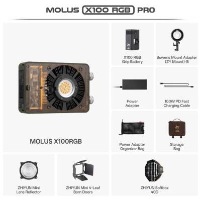 Zhiyun Molus X100RGB COB PRO Led Işık - 2